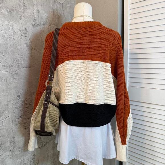 Preppy Soft & Cozy Multicolored Striped Sweater - Picture 7 of 8